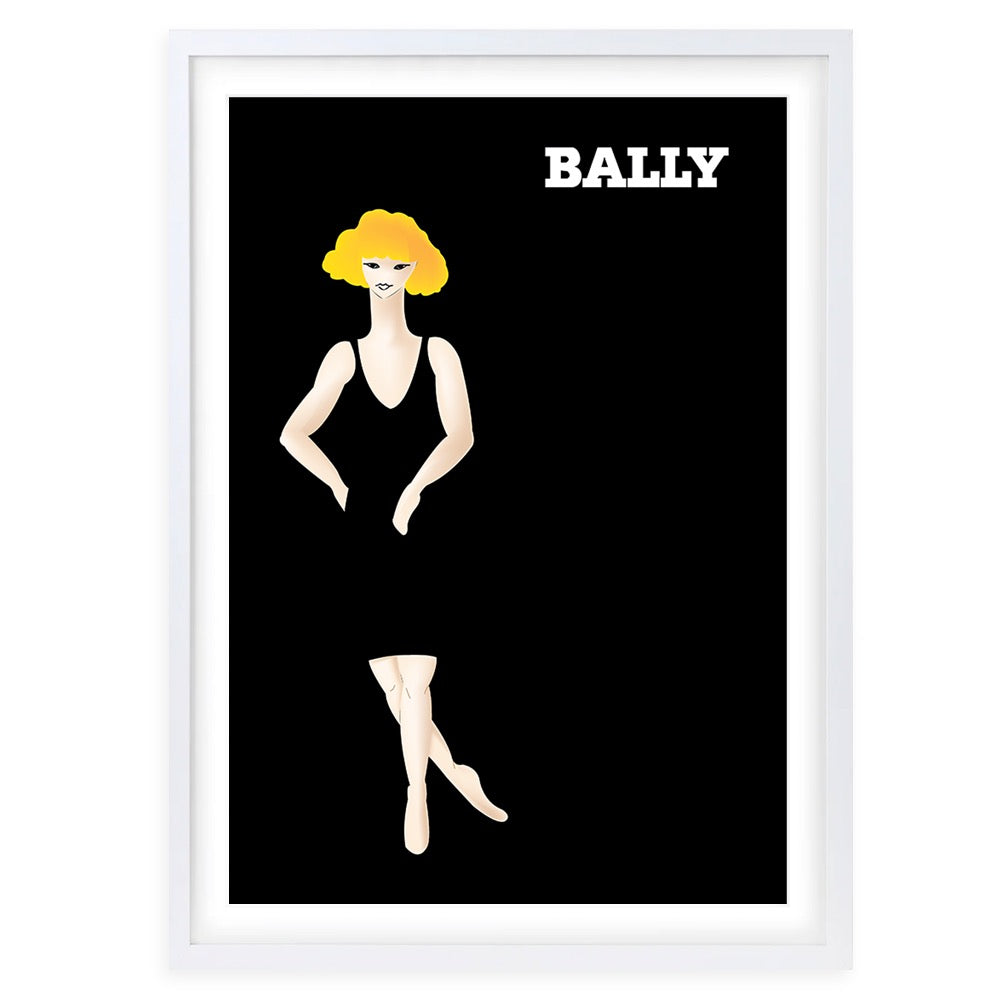 Bally 10 Large 105cm x 81cm Framed A1 Art Print