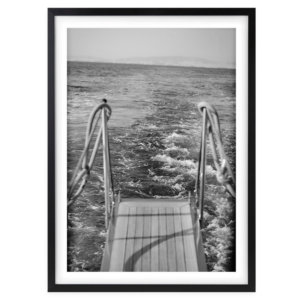 Back Of The Boat Large 105cm x 81cm Framed A1 Art Print