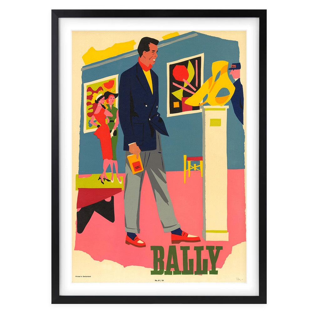 Bally 5 Large 105cm x 81cm Framed A1 Art Print