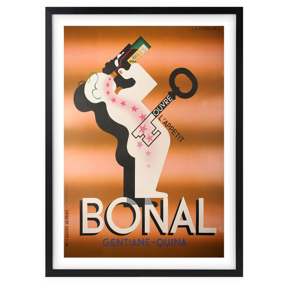 Bonal 1933 Large 105cm x 81cm Framed A1 Art Print