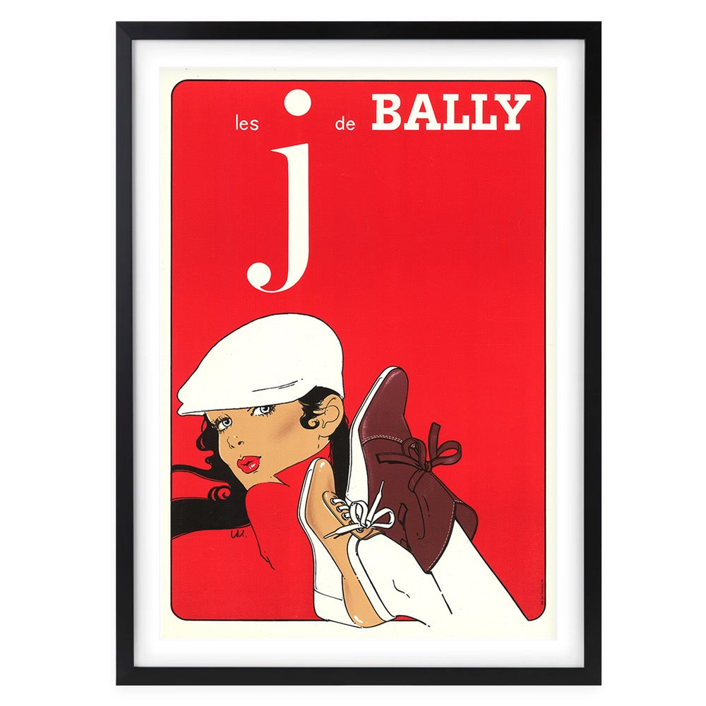 Bally 6 Large 105cm x 81cm Framed A1 Art Print