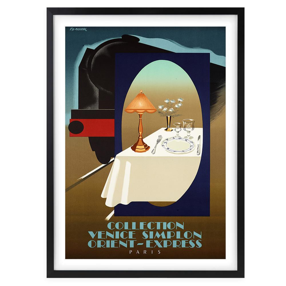 Venice Simplon Orient Express 105cm x 81cm Framed A1 Art Print