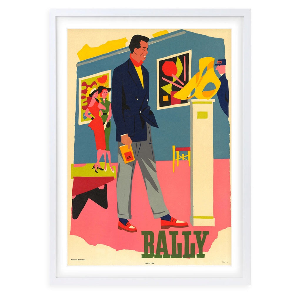 Bally 5 Large 105cm x 81cm Framed A1 Art Print