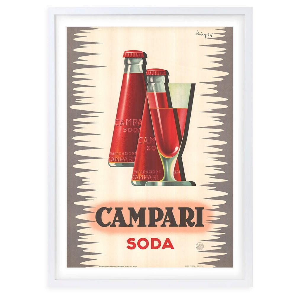 Campari 3 Large 105cm x 81cm Framed A1 Art Print