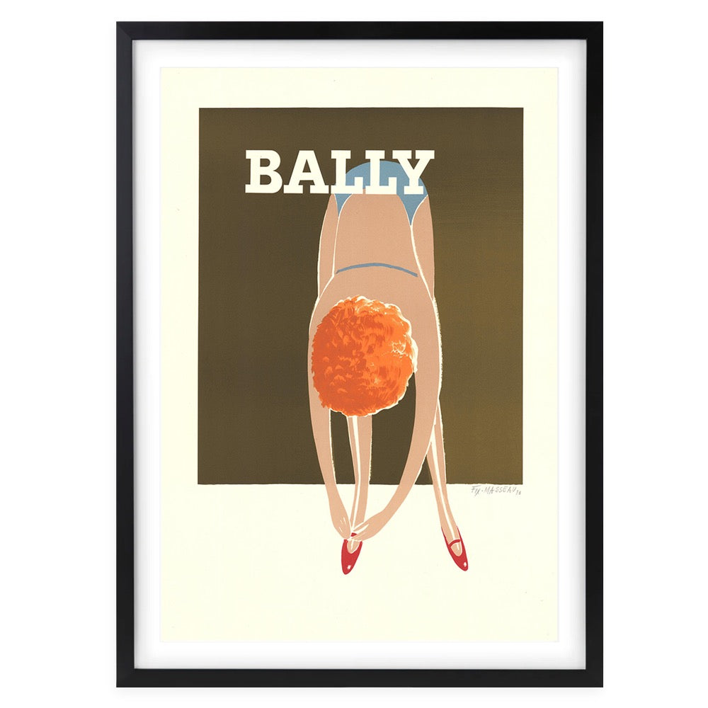 Bally 7 Large 105cm x 81cm Framed A1 Art Print