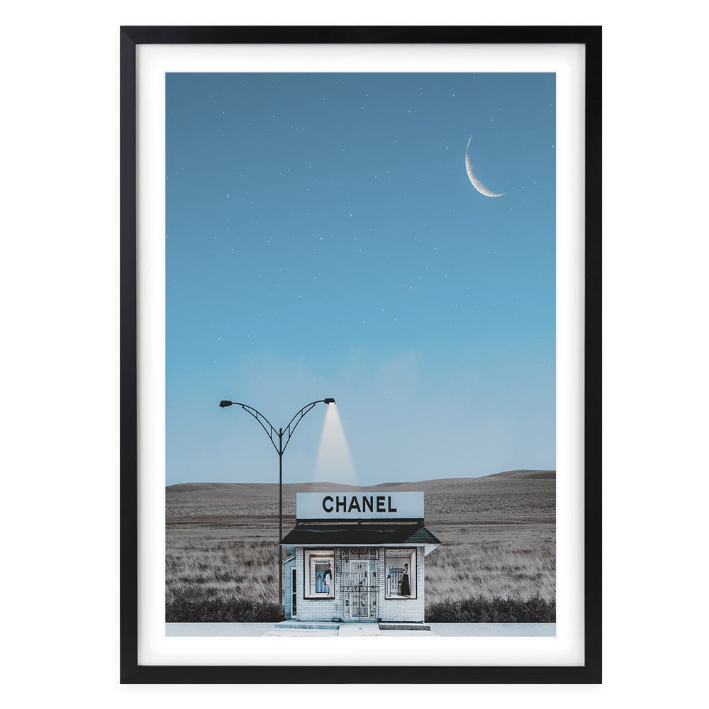 Chanel Desert Shop Framed A1 Art Print