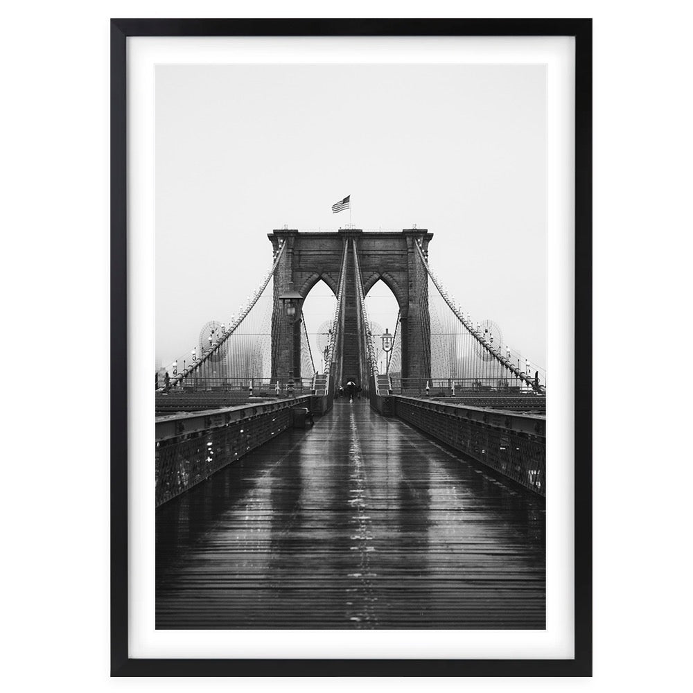 Brooklyn Bridge 4 Large 105cm x 81cm Framed A1 Art Print