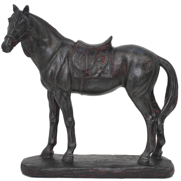 Horse With Saddle Statue