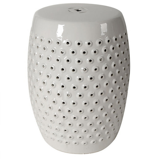 Shelly Ceramic Decorator Stool