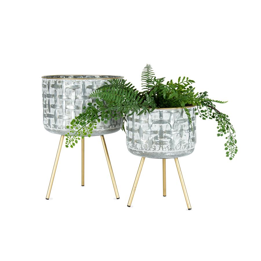 Quattro 3-Legged Planter Set of 2