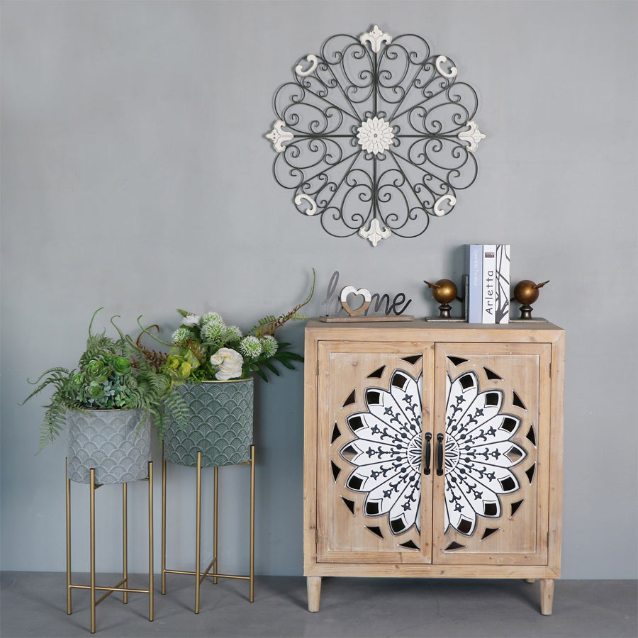 Emporium Mandala Fleur Double-Door Cabinet