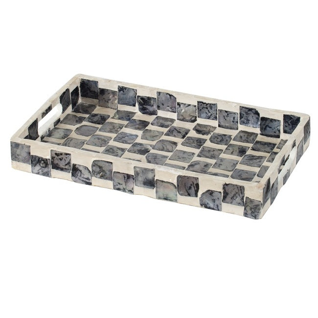 Black & White Rectangular Tray