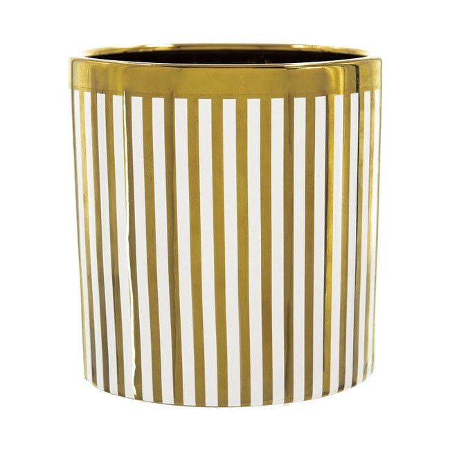 Navya Golden Stripe Ceramic Planter