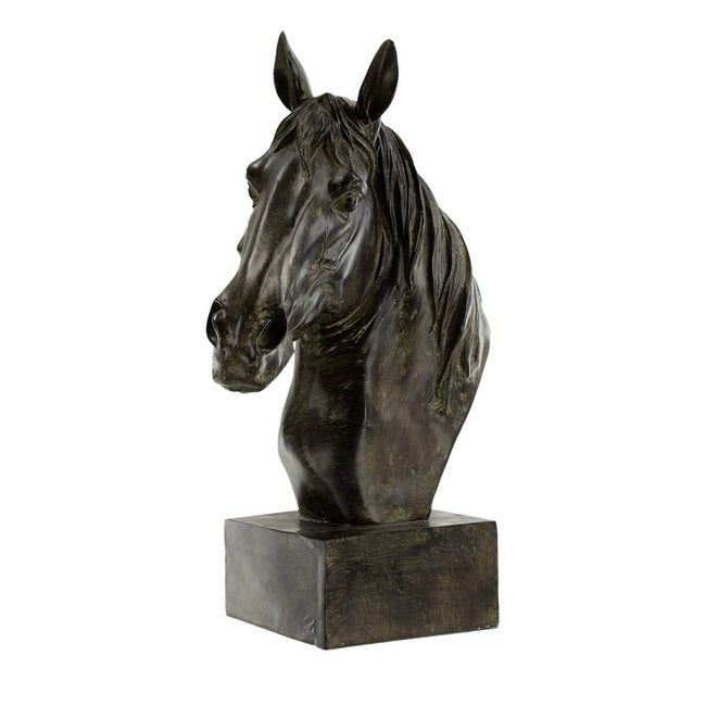 Horse Head Statue On Base