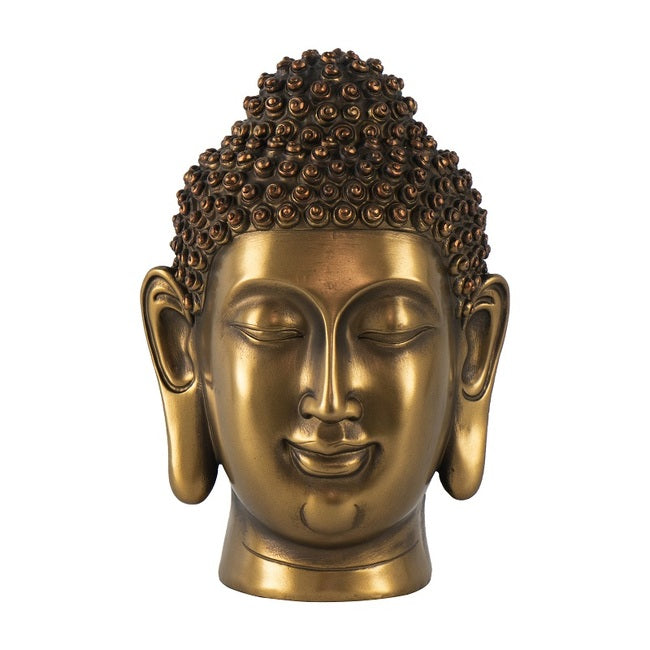 Golden Buddha Head Statue