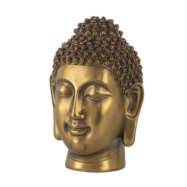 Golden Buddha Head Statue