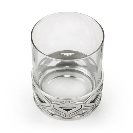 Royal Selangor Diamond Motif Pewter Base Whisky Tumbler