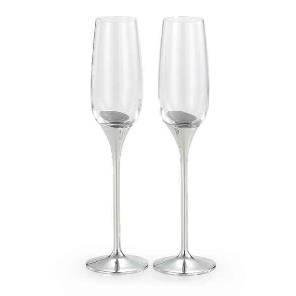 Royal Selangor Domaine Pewter Champagne Flute Pair