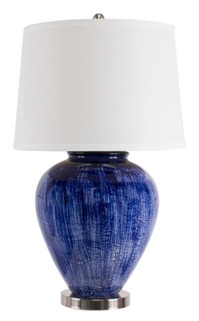 Athena Ceramic Table Lamp with White Shade