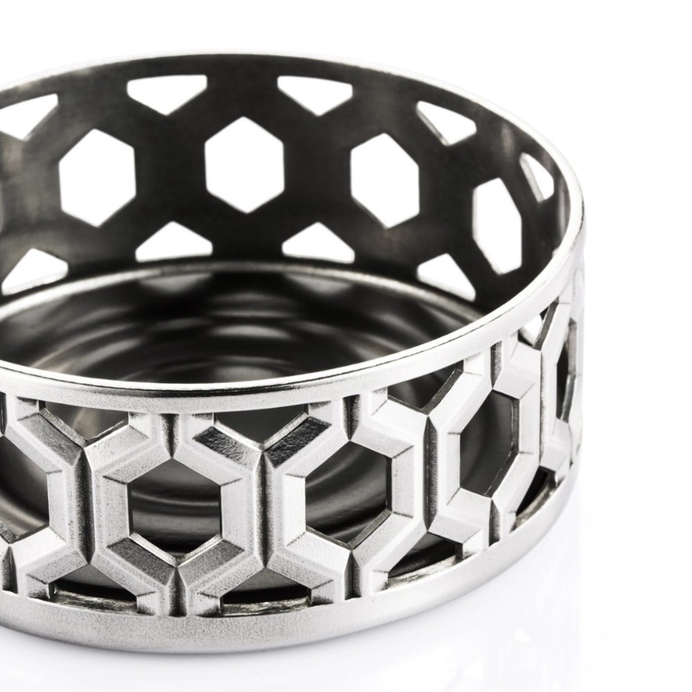 Royal Selangor Hexagon Striking Pewter Bottle Coaster