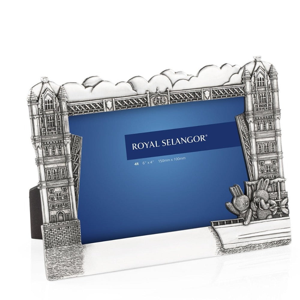 Royal Selangor Bunnies Tower Bridge Pewter Photo Frame