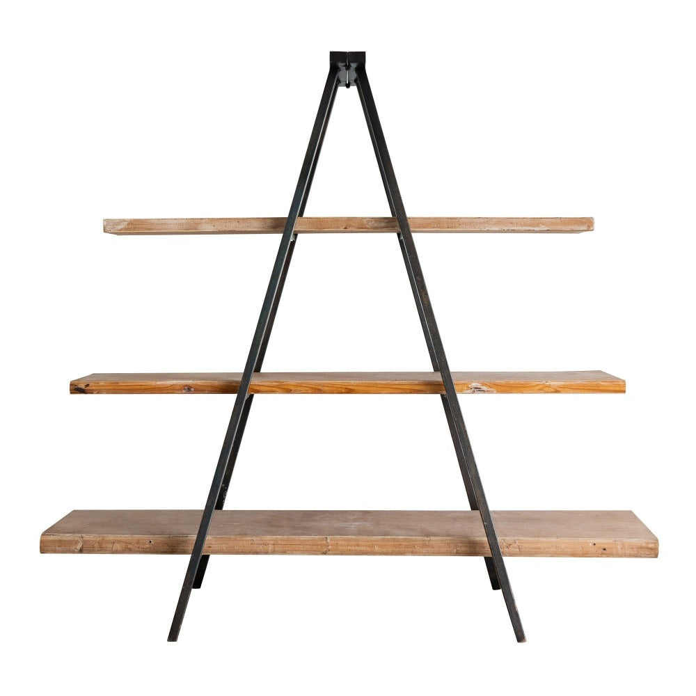 Industrial Three Tier Bookcase Shelf