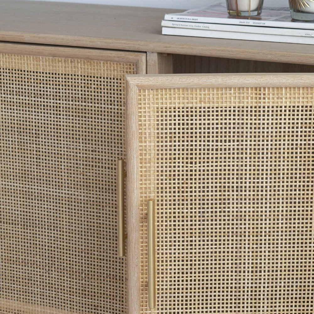 3 Doors Rattan Sideboard