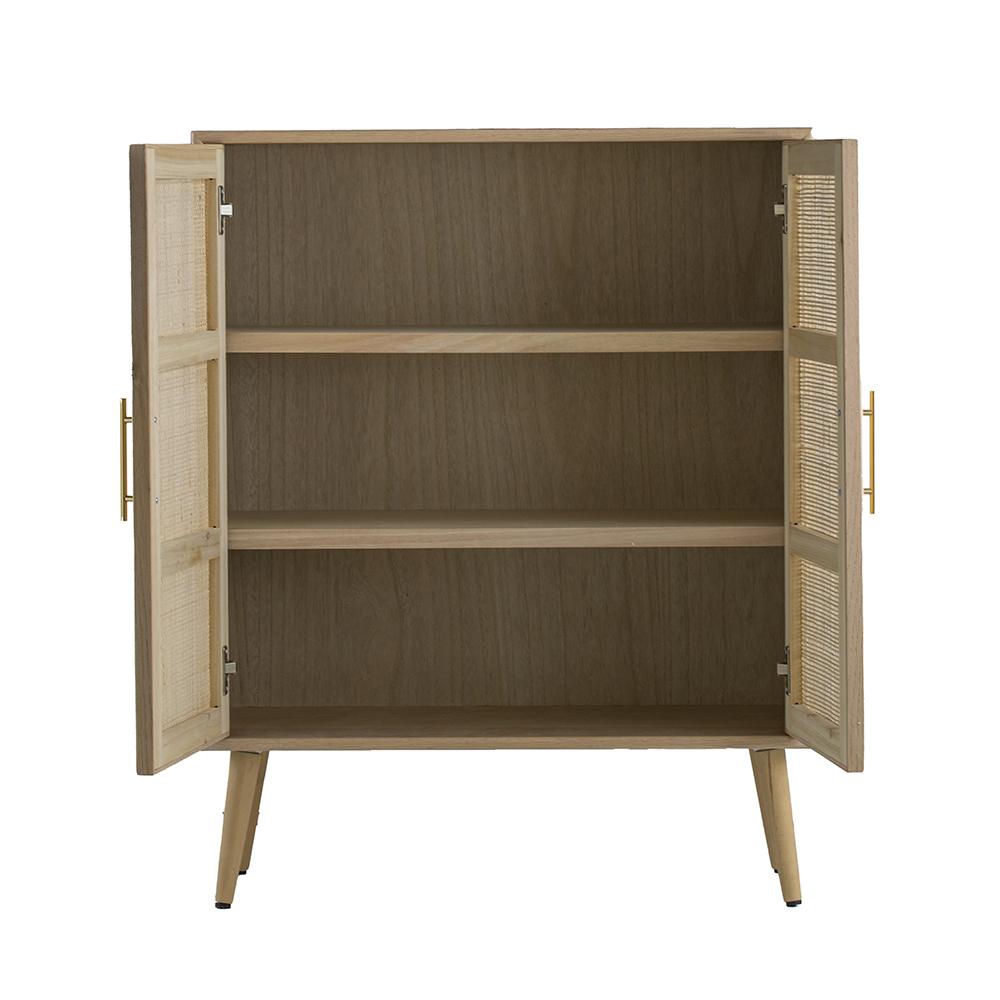 Two Door Rattan Cabinet