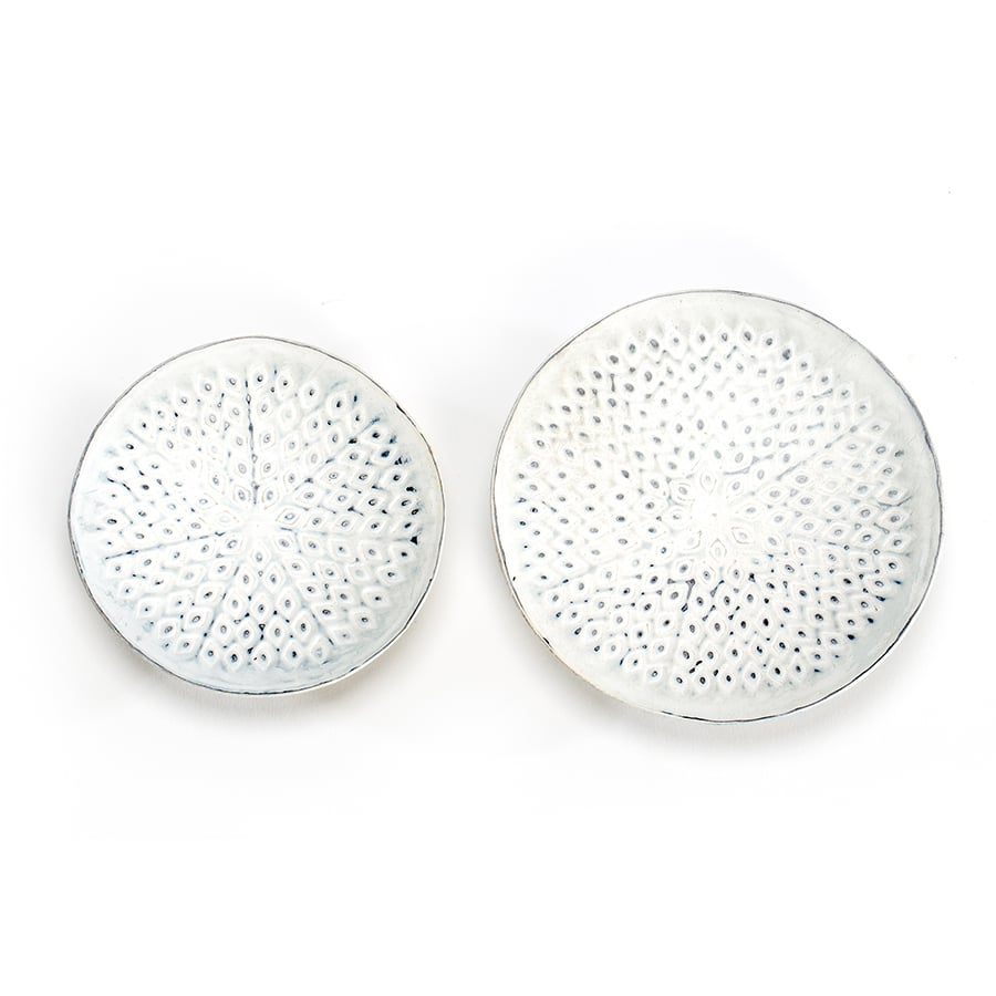 Nested Metal-Punched Hamptons Bowls Set of 2