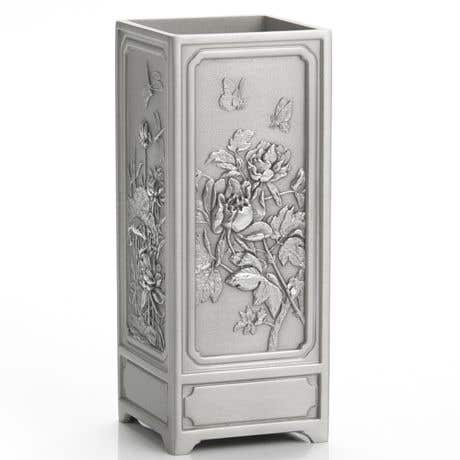 Royal Selangor Four Seasons Pewter Pen Caddy Vase