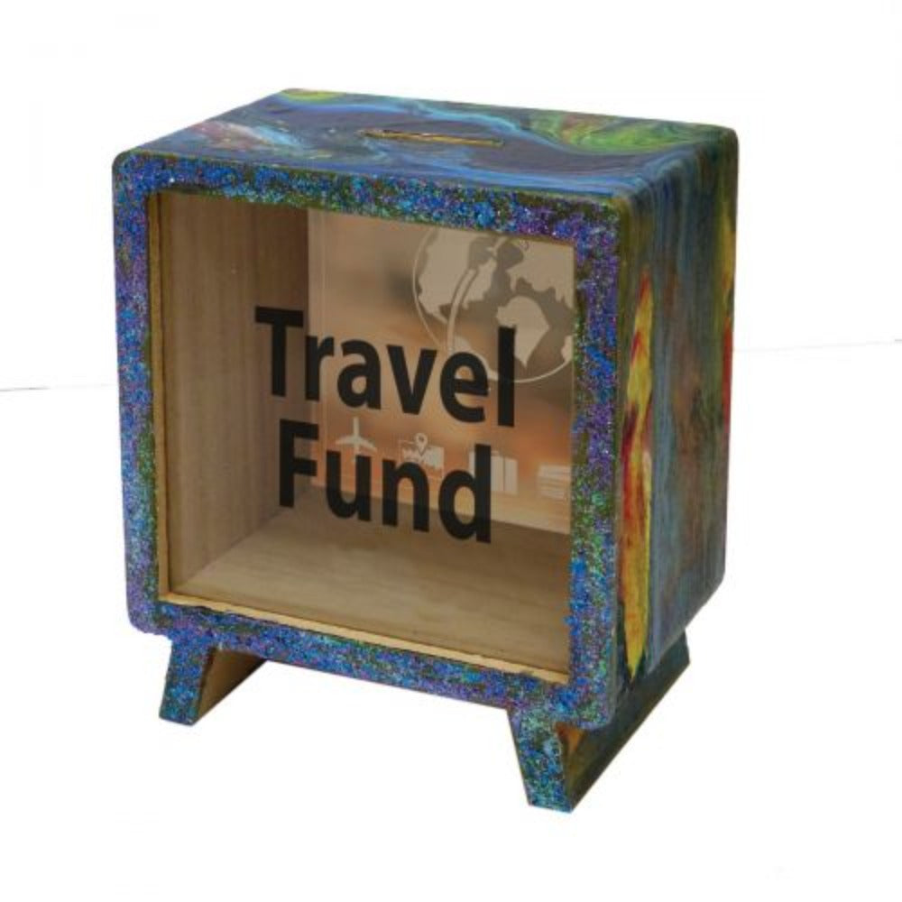 Paint Your Own Wooden TV Money Box