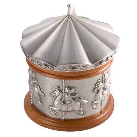 Royal Selangor Teddy Bears Merry-Go-Round Pewter Music Box Keepsake