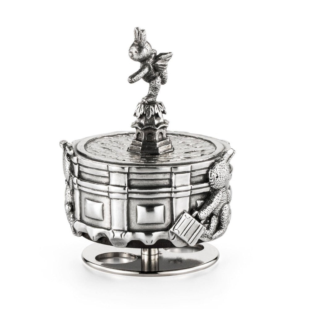 Royal Selangor Piccadilly Circus Winged Bunny Pewter Music Carousel