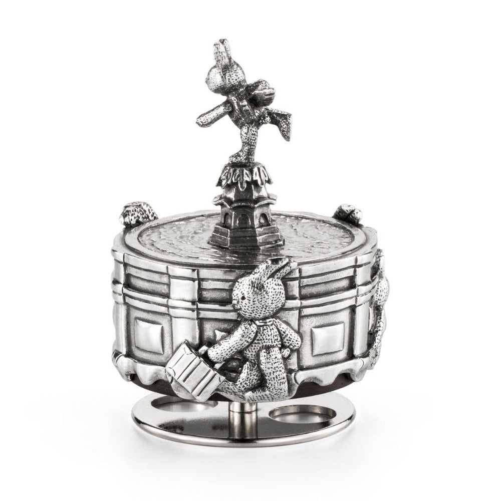 Royal Selangor Piccadilly Circus Winged Bunny Pewter Music Carousel