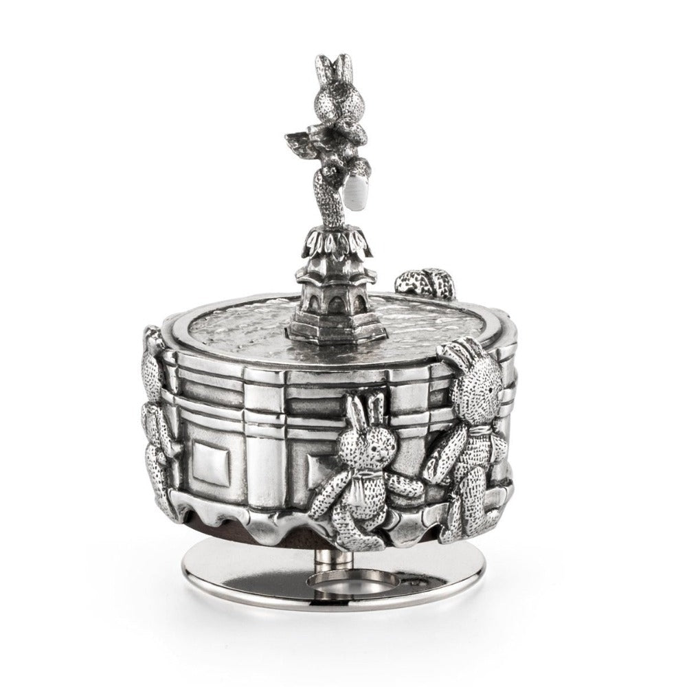 Royal Selangor Piccadilly Circus Winged Bunny Pewter Music Carousel