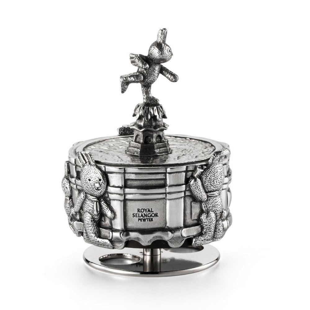 Royal Selangor Piccadilly Circus Winged Bunny Pewter Music Carousel