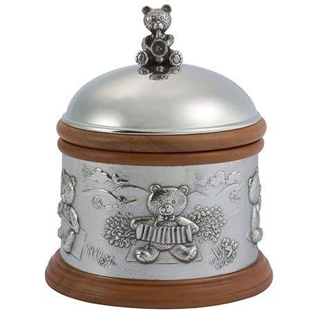 Royal Selangor Teddy Bear's Picnic Music Box Pewter Keepsake