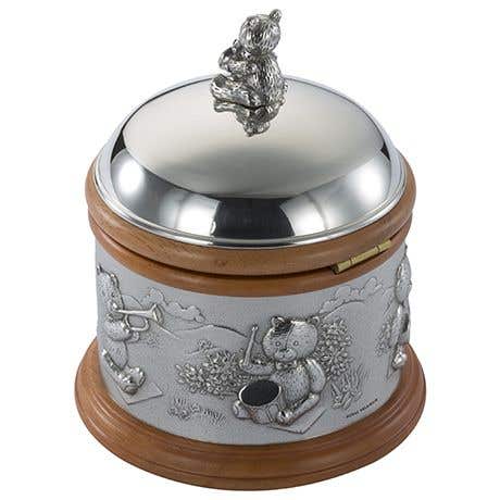 Royal Selangor Teddy Bear's Picnic Music Box Pewter Keepsake