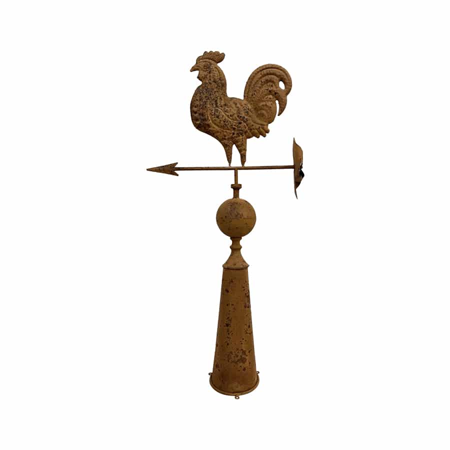 Outdoor Rusty Rooster Weather Vane