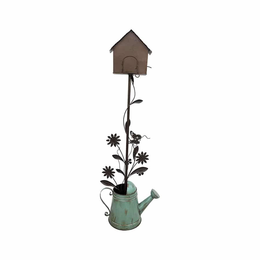 Garden Birdhouse in Watering Can