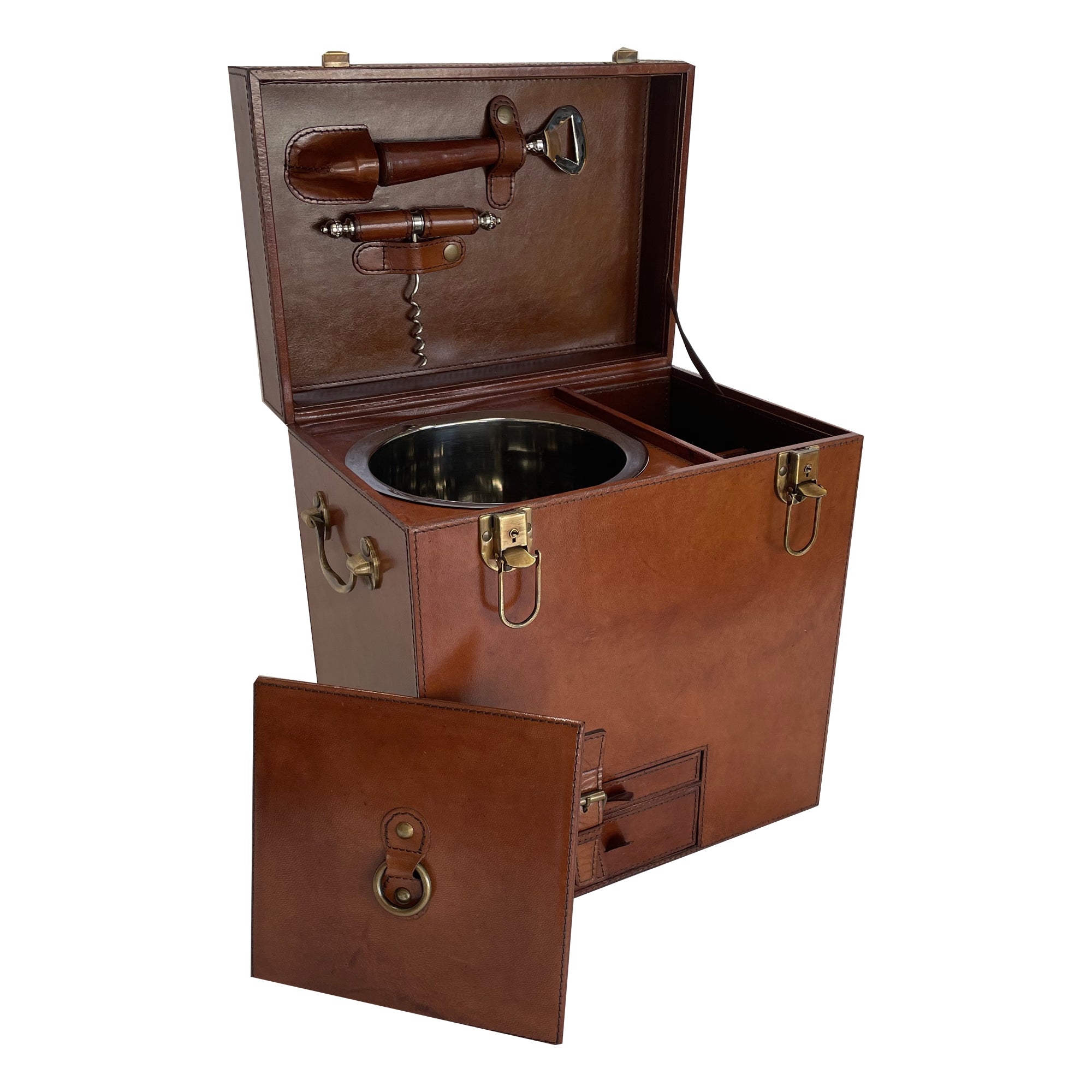 Leather Home Bar on the Go SMALL (Available In 3 Colors)