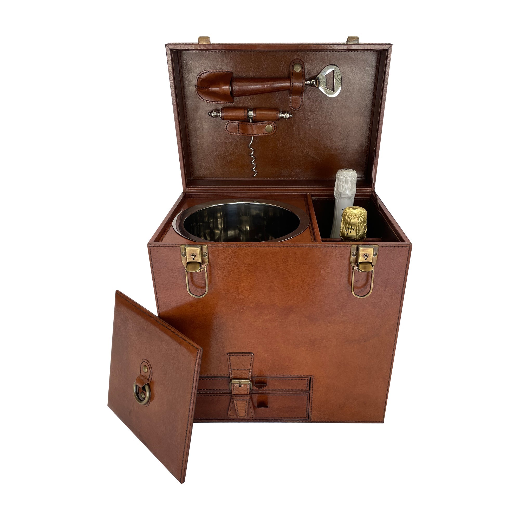 Leather Home Bar on the Go SMALL (Available In 3 Colors)