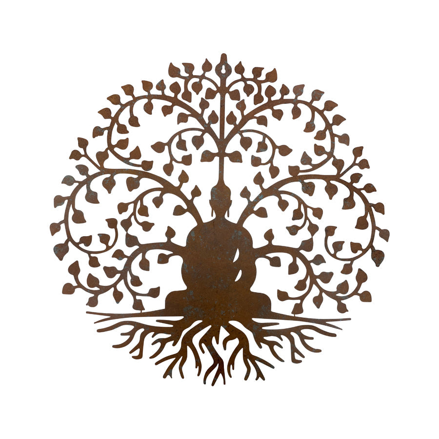 Laser Cut Buddha Tree of Life 61cm Wall Decor