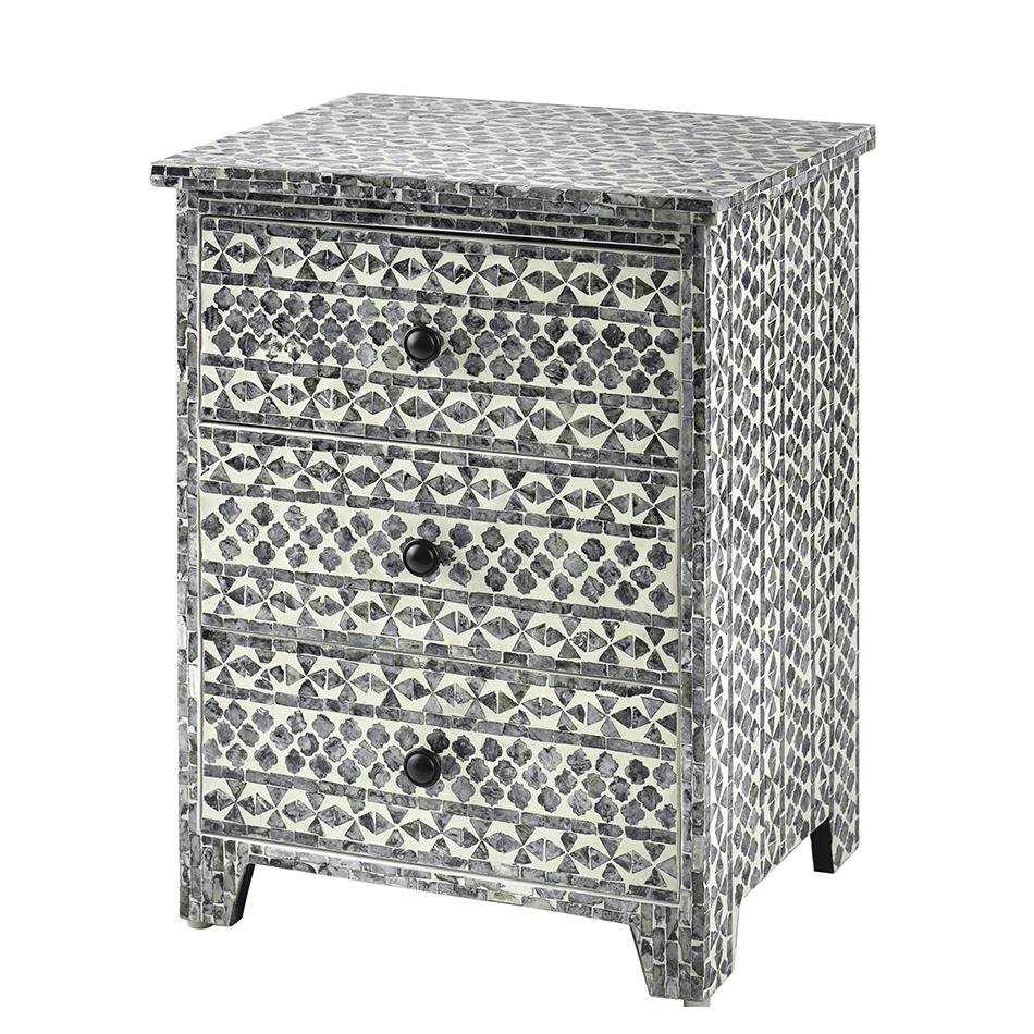 Santa Fe Shell Inlay Side Table