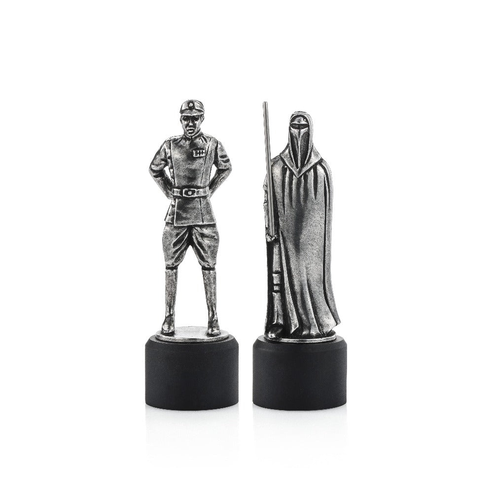 Star Wars Imperial Officer & Royal Guard Bishop & Knight Pewter Chess Piece Pair