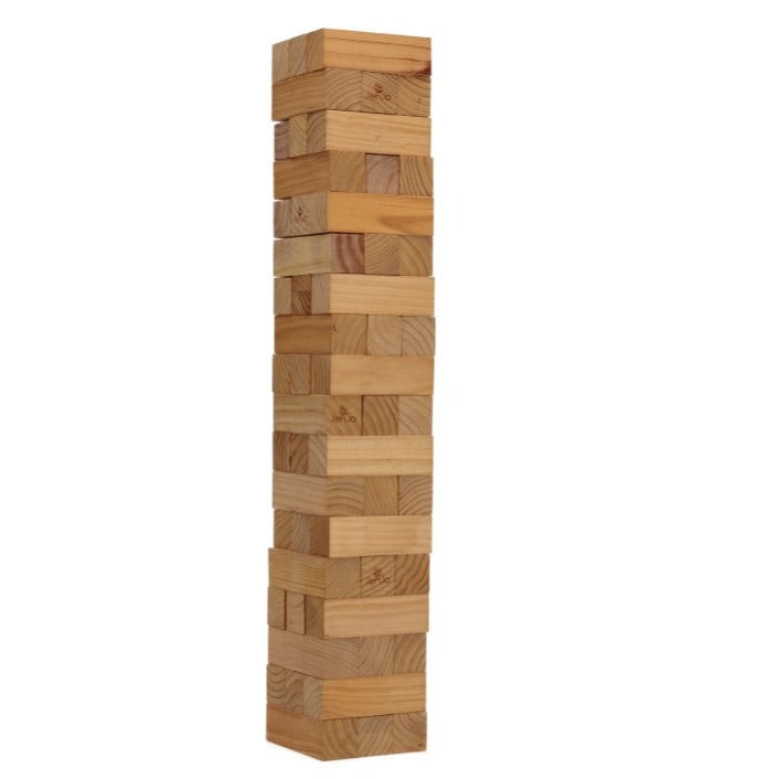 Deluxe Jenga Wooden Block Outdoor Game 54 Pieces - 127cm