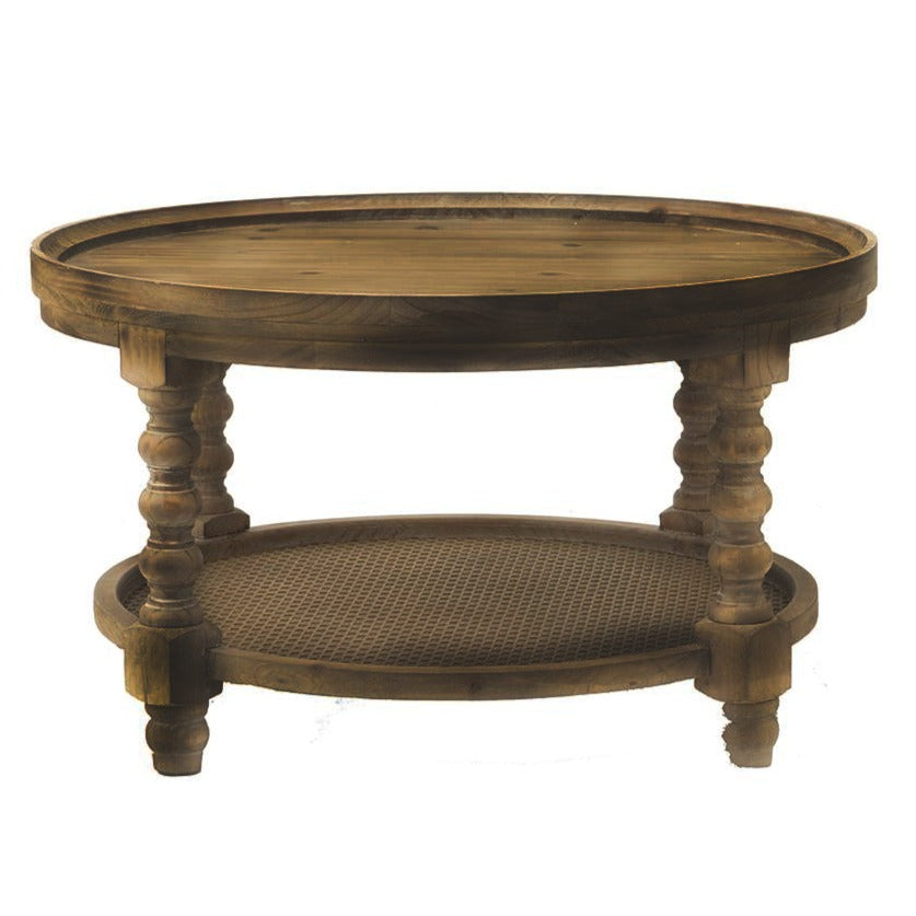 Round Pedestal Coffee Table