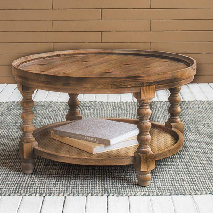 Round Pedestal Coffee Table