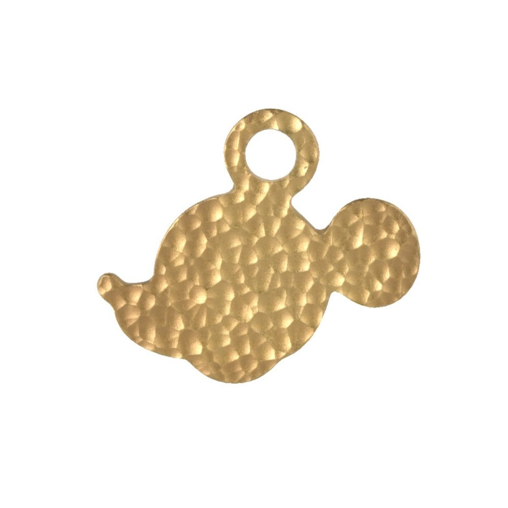 Royal Selangor Mickey Mouse Gilt Dimpled Silhouette Pewter Pendant