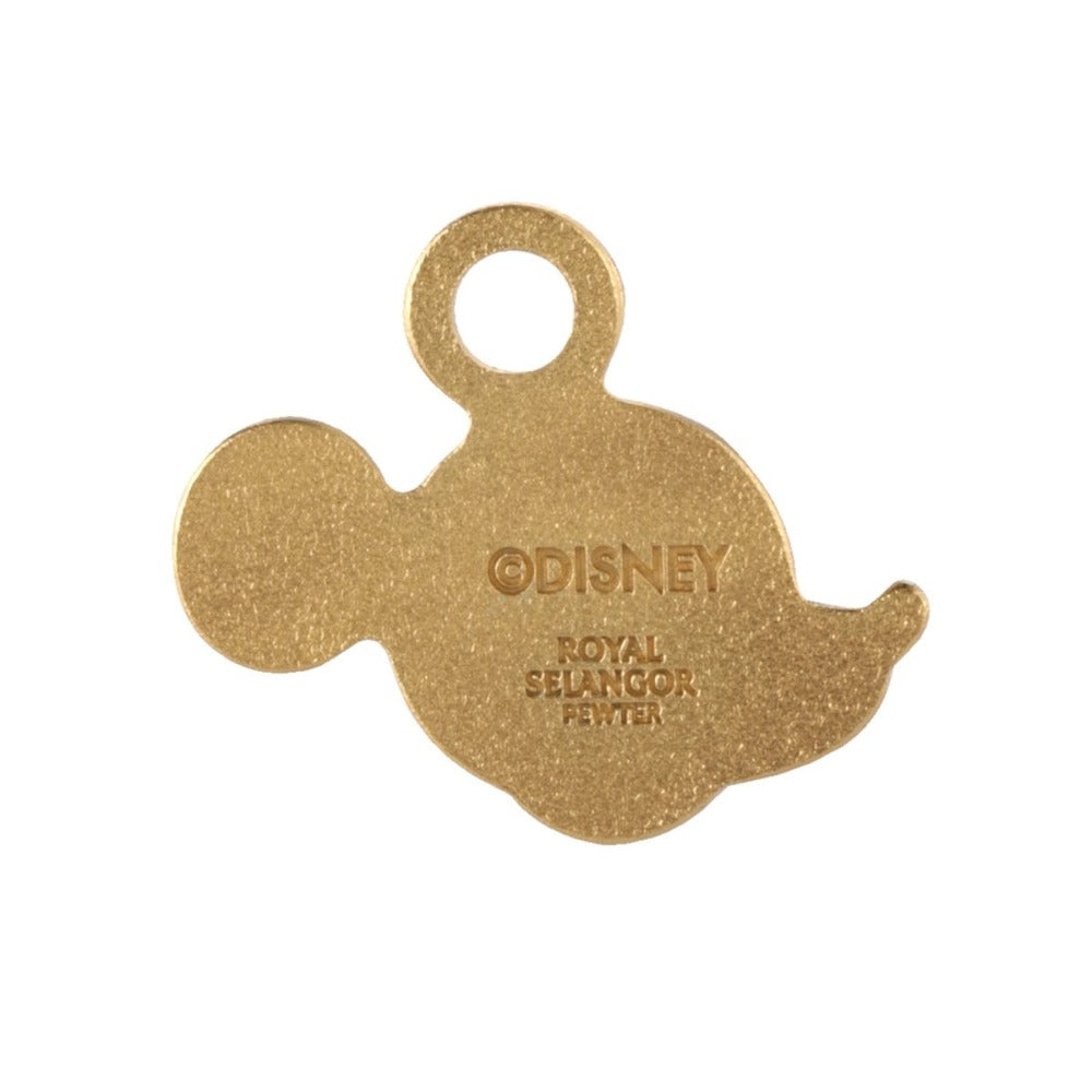 Royal Selangor Mickey Mouse Gilt Dimpled Silhouette Pewter Pendant